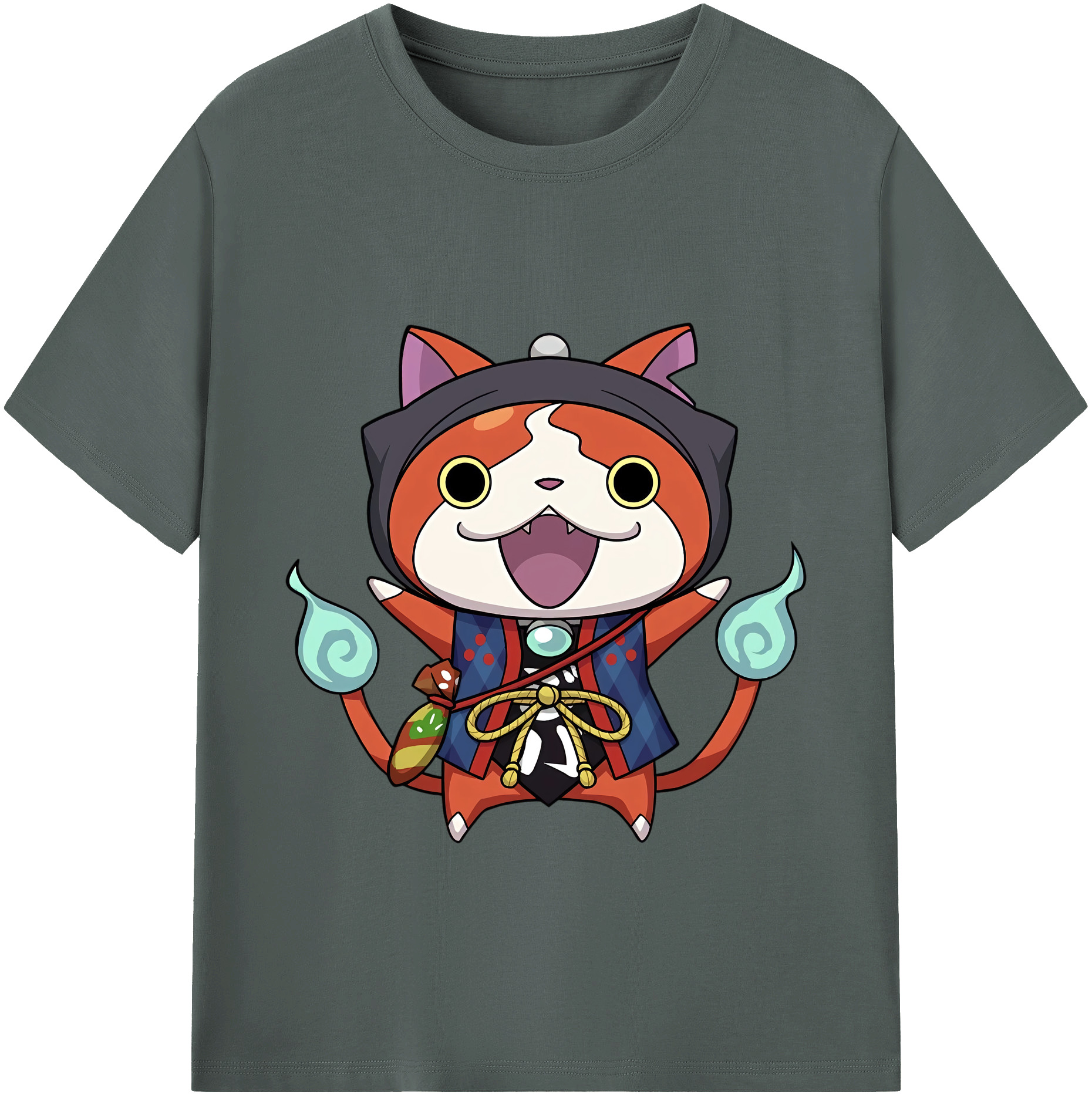 （画像用） 妖怪ウォッチ Yo-kai Watch 綿100％ メンズ半袖Tシャツ｜肌触りやわらか＆通気性